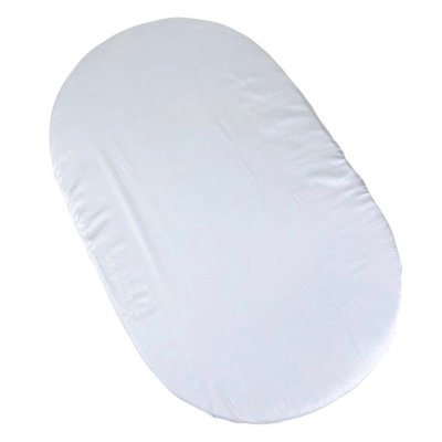 Mimiko prostěradlo na oválnou matraci - Bílé