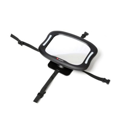 BabyDan nastavitelné zpětné zrcadlo do auta s LED osvětlením - obrázek