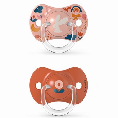 Suavinex Forest dudlík Pro fyziologický 18 m+ - Pudrová, 2 ks