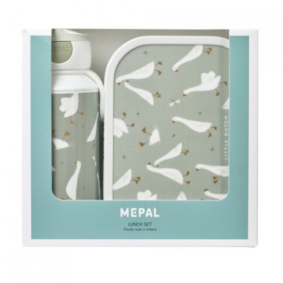 Little Dutch svačinový set (láhev 400 ml + box) - Husa - obrázek