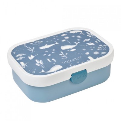 Little Dutch svačinový set (láhev 400 ml + box) - Ocean Blue - obrázek