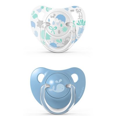 Suavinex Memories dudlík anatomický latex 18 m+ - Modrá, 2 ks