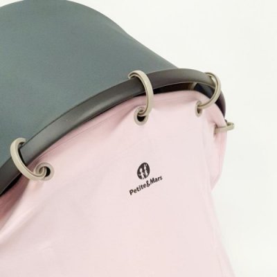 Petite&Mars Shady clona sluneční do kočárku - Pastel Pink - obrázek