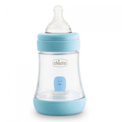 Chicco láhev kojenecká Perfect 5 silikon 150 ml - Blue