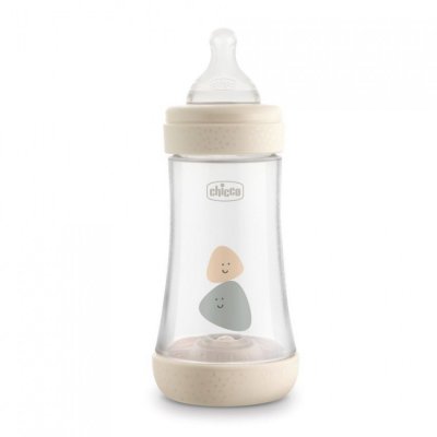 Chicco láhev kojenecká Perfect 5 silikon 240 ml - Neutral