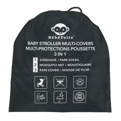 BébéFolie víceúčelová ochrana 3 v 1  - Black - obrázek