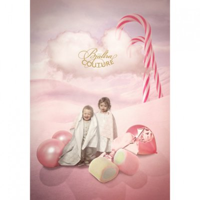 Bjällra Couture bavlněná přikrývka Muslin - Pink Sky - obrázek