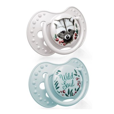 Lovi Wild Soul dudlík silikonový dynamický 3 - 6 m  - Blue, 2 ks