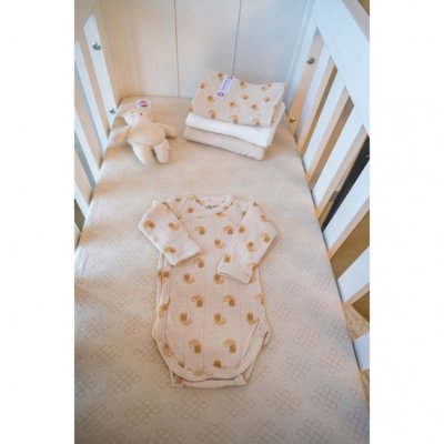 Lodger Romper Long Sleeves Flame Tribe Birch - Vel. 56 - obrázek