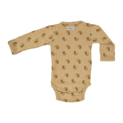 Lodger Romper Long Sleeves Flame Tribe Sand - Vel. 68 - obrázek