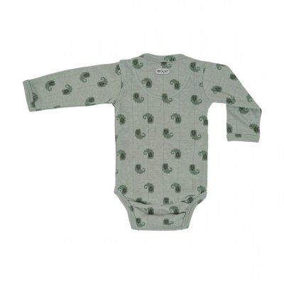 Lodger Romper Long Sleeves Flame Tribe Silt Green - Vel. 80 - obrázek