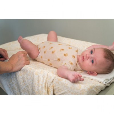 Lodger Romper Short Sleeves Flame Tribe Birch - Vel. 80 - obrázek