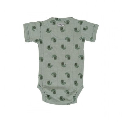 Lodger Romper Short Sleeves Flame Tribe Silt Green - Vel. 62 - obrázek