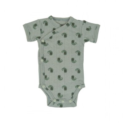 Lodger Romper Short Sleeves Flame Tribe Silt Green - Vel. 62