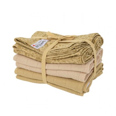 Lodger Swaddler Flower Tribe 70 x 70 cm, 3 ks - Sand - obrázek