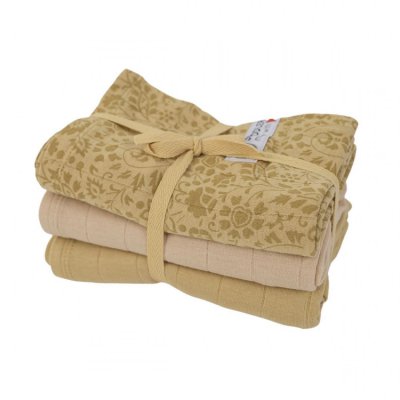Lodger Swaddler Flower Tribe 70 x 70 cm, 3 ks - Sand - obrázek