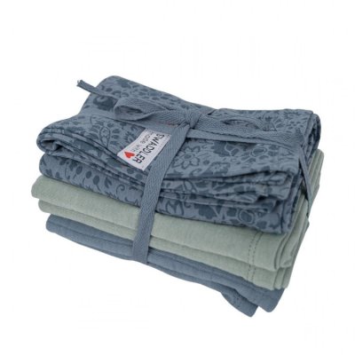 Lodger Swaddler Flower Tribe 70 x 70 cm, 3 ks - Ocean - obrázek