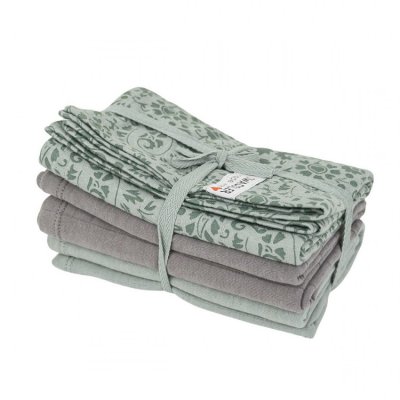 Lodger Swaddler Flower Tribe 70 x 70 cm, 3 ks - Silt Green - obrázek