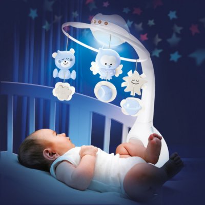 Infantino Hudební kolotoč s projekcí 3v1 - Modrý - obrázek