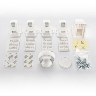 Zopa Magnetický uzávěr skříněk/zásuvek 4 ks - White - obrázek