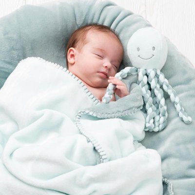 Nattou první hračka pro miminka chobotnička Piu Piu Lapidou - Mint - obrázek