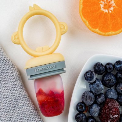 Minikoioi kousátko krmící - Grey/Yellow - obrázek