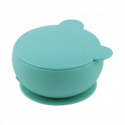 Minikoioi miska silikonová s přísavkou - Green - obrázek