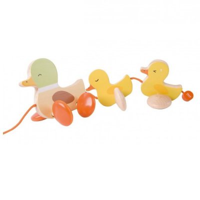 Teddies kachna s káčaty tahací