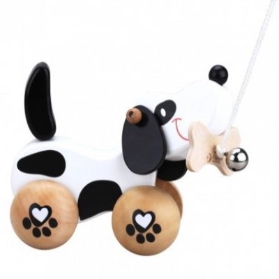 Teddies pejsek s rolničkou tahací