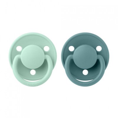 BIBS De Lux dudlíky ze silikonu - Nordic Mint/Island Sea