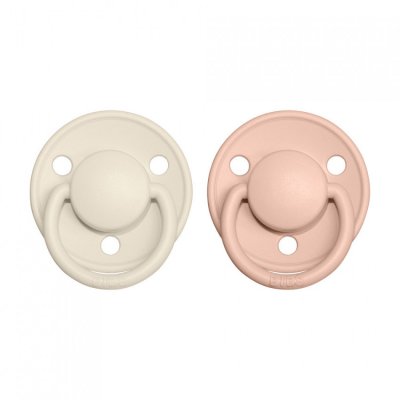 BIBS De Lux dudlíky ze silikonu - Ivory/Blush