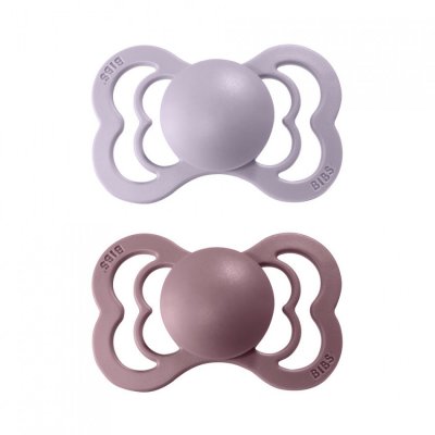 BIBS Supreme dudlíky ze silikonu vel. 1 - Dusky Lilac/Heather