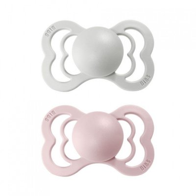 BIBS Supreme dudlíky ze silikonu vel. 2 - Haze/Blossom