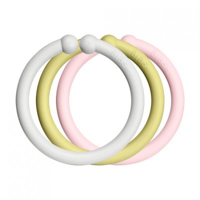 BIBS Loops kroužky 12 ks - Haze/Meadow/Blossom