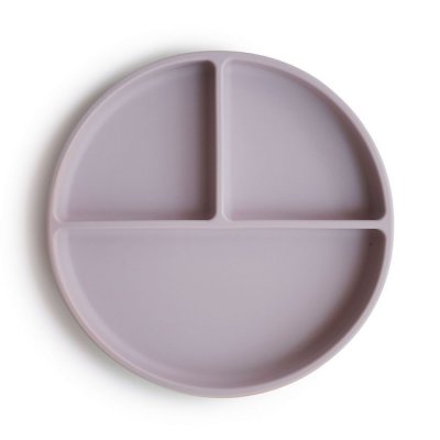 Mushie silikonový talíř s přísavkou - Soft Lilac