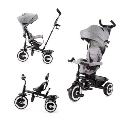 Kinderkraft trojkolka Aston - Grey - obrázek
