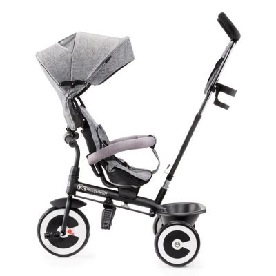 Kinderkraft trojkolka Aston - Grey - obrázek