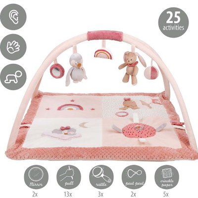 Nattou deka na hraní 5 hraček a aktivity 0 m+ - Pauline & Sasha - obrázek