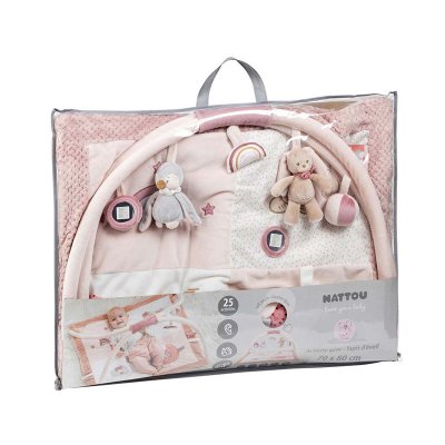 Nattou deka na hraní 5 hraček a aktivity 0 m+ - Pauline & Sasha - obrázek