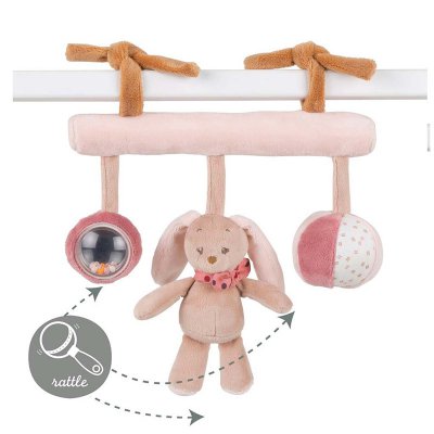 Nattou hračka na zavěšení - Zajíček Pauline - obrázek
