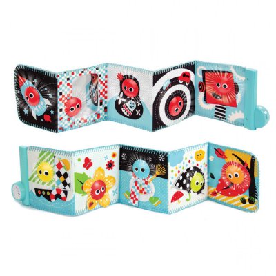 Yookidoo oboustranná kniha se svítícími tvářemi a uklidňující hudbou