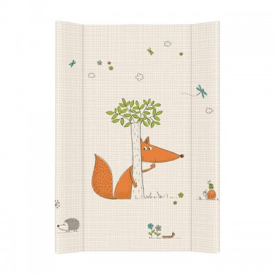 Ceba Baby přebalovací podložka tvrdá 80 x 50 cm Comfort  - Liška/ecru