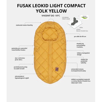 Leokid fusak Light Compact - Yolk Yellow - obrázek
