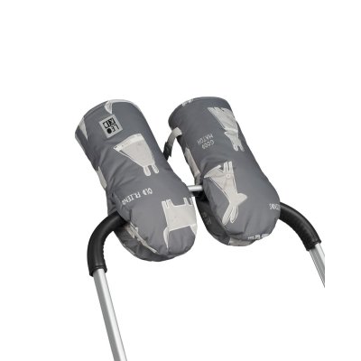 Leokid Rukavice na kočárek - Old Friends Gray - obrázek