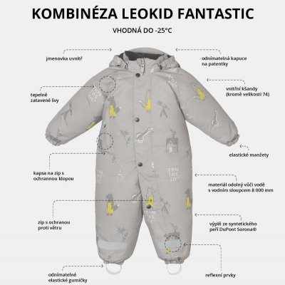 Leokid zimní kombinéza - Fantastic, vel. 74  (9 - 12 měsíců) - obrázek