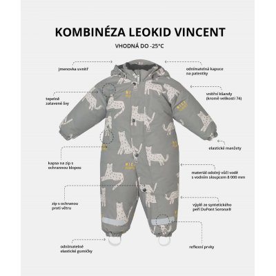 Leokid zimní kombinéza - Vincent, vel. 104 (4 - 5 let) - obrázek