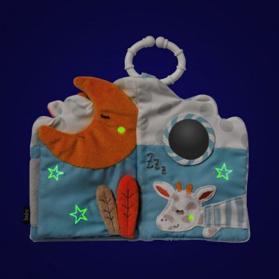 Baby Fehn Good Night plyšová knížka - obrázek