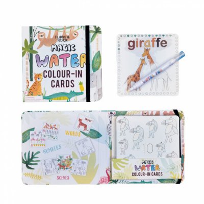 Floss & Rock magické vybarvování Colour-In Cards - Džungle