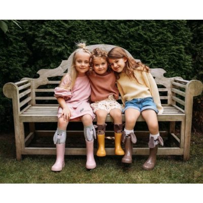 Mama's Feet dětské podkolenky Eared Animals - Medvídek Rysiek, vel. 1 - 3 roky - obrázek