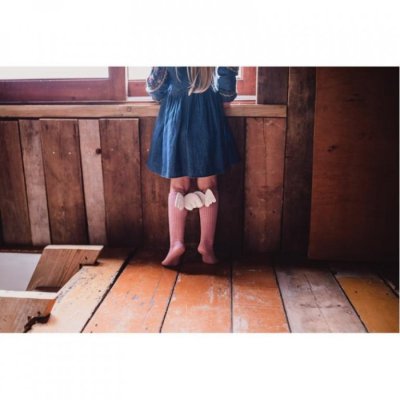 Mama's Feet dětské podkolenky s křidélky - Pink Angels, vel. 4 - 6 let - obrázek